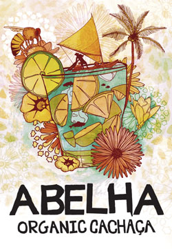 Abelha Organic Cachaça Limited Edition Label